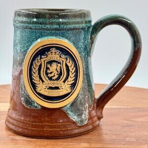 2012 Georgia Renaissance Festival Collector Mug Handmade Greyfox Pottery EX COND
